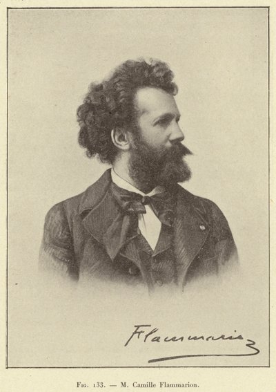 Mr. Camille Flammarion (engraving) by French School