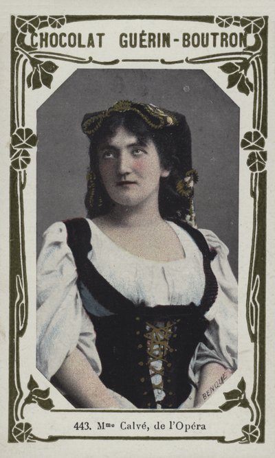 Madame Calve, from the Opera by French School