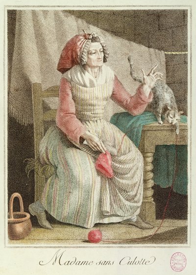 Madame Sans-Culotte, 1792 by French School