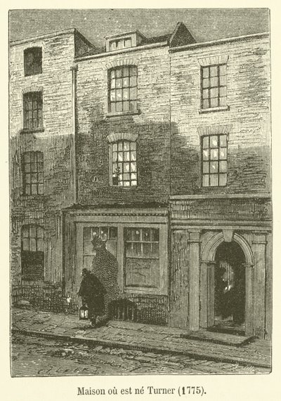 House where Turner was born by French School