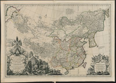 Map of China by French School