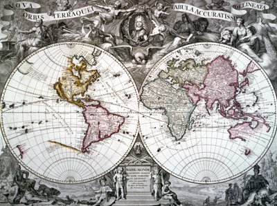 Map of the World by French School