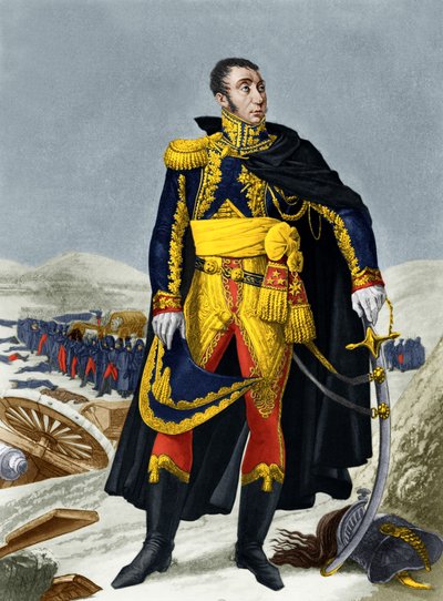 Marshal de Grouchy (coloured engraving) by French School