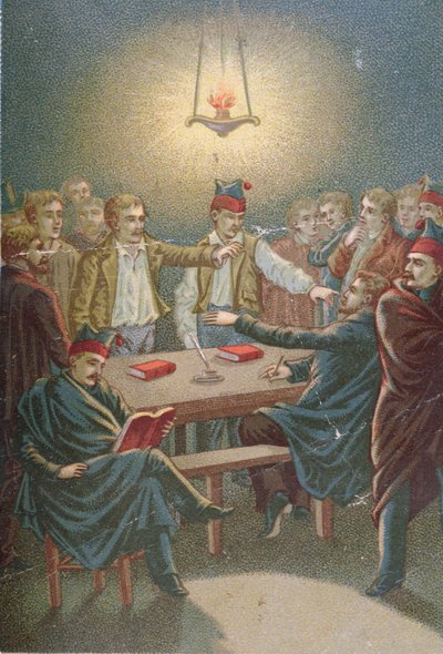Meeting of the Carbonari by French School