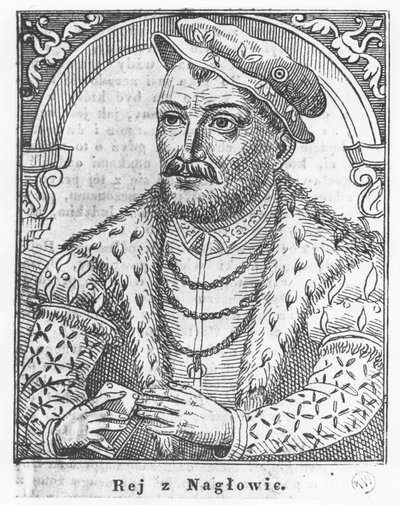 Mikolaj Rej (engraving) by French School