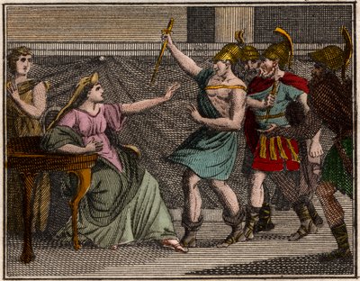 Murder of Olympias by French School