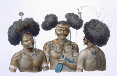 Natives of New Guinea, 1826 by French School