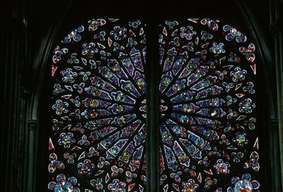 North Rose Window by French School