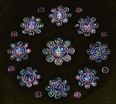 North Rose Window by French School