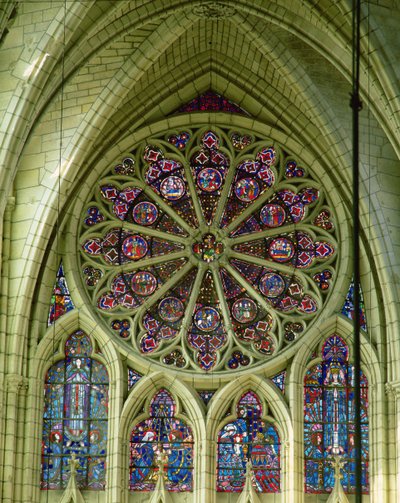 North rose window by French School