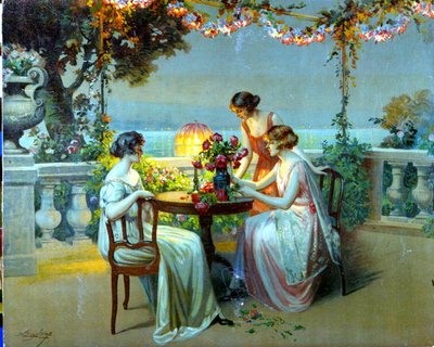 On the French Riviera, c.1910 by French School