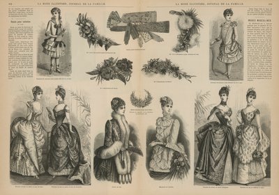 Page from La Mode Illustree by French School