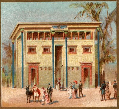 Paris. Universal Exhibition of 1889: Egyptian House by French School