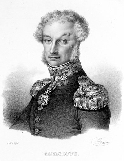 Pierre, Viscount Cambronne, French general (1770-1842) by French School