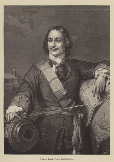 Peter the Great (engraving) by French School