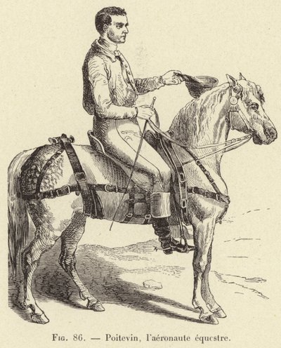 Poitevin, the Equestrian Aeronaut by French School