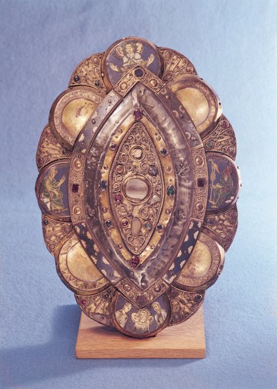 Polylobed elliptical reliquary by French School