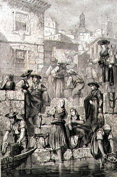 Porto Fishermen in the 1860s by French School