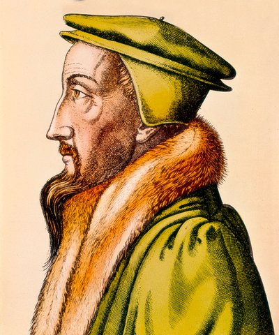 Portrait of Jean Calvin by French School