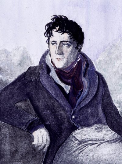 Portrait of Chateaubriand. 19th Century Engraving by French School