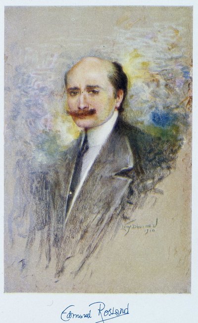 Portrait of Edmond Rostand in 1910 by French School