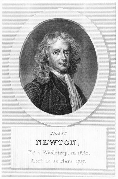 Portrait of Sir Isaac Newton by French School