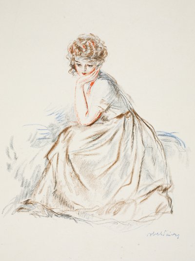 Portrait of a girl by French School