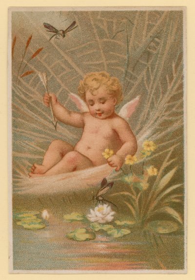 Putto Playing by French School