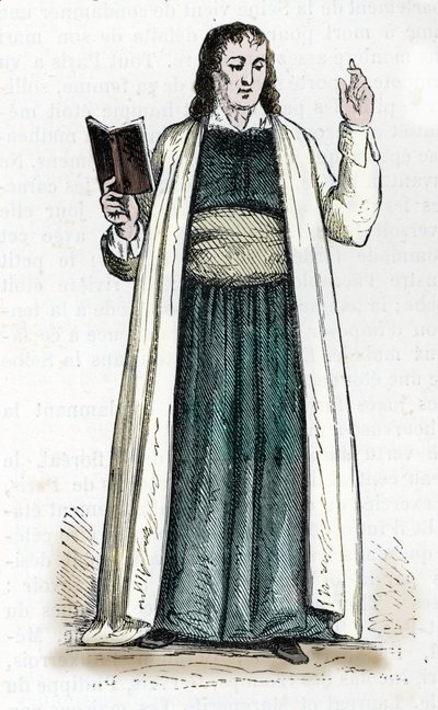Representation of a theophilantropist priest by French School
