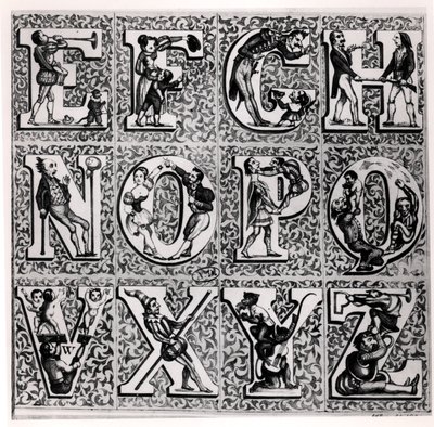 Romantic Alphabet by French School