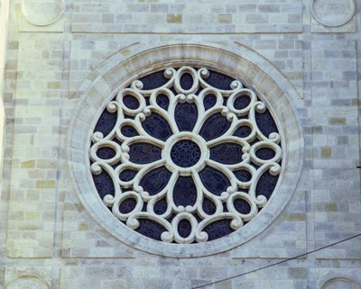 Rose window by French School