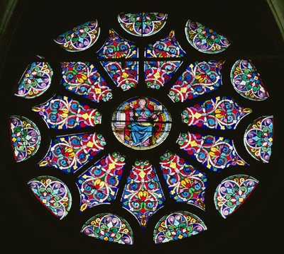 Rose window by French School