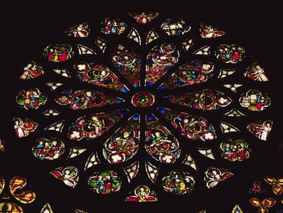Rose window by French School