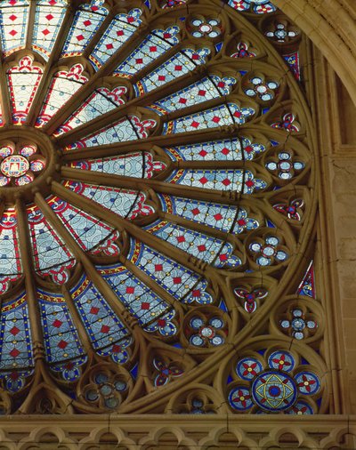 Rose window by French School