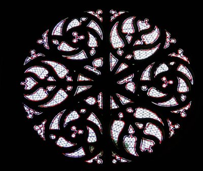 Rose window by French School