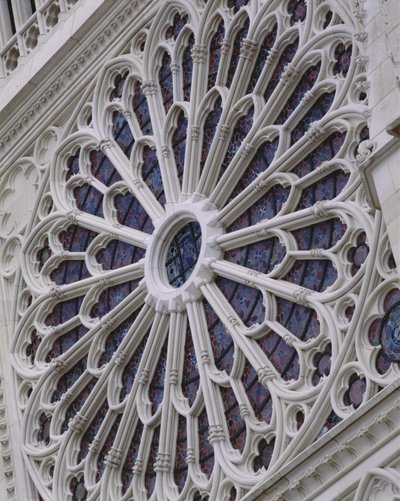 Rose window from the west facade by French School