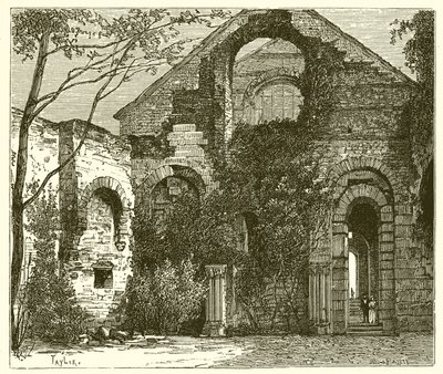 Ruins of the Palais des Thermes by French School