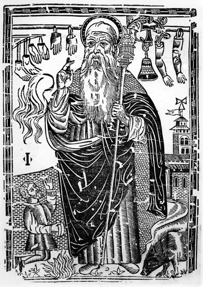 Saint Anthony the Great by French School
