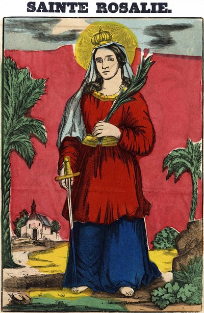 Saint Rosalie by French School