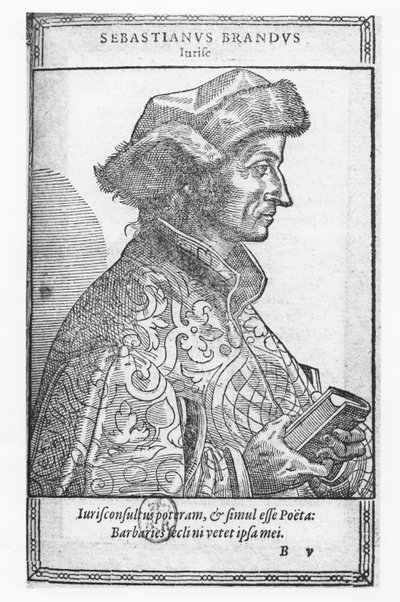 Sebastian Brant (engraving) by French School
