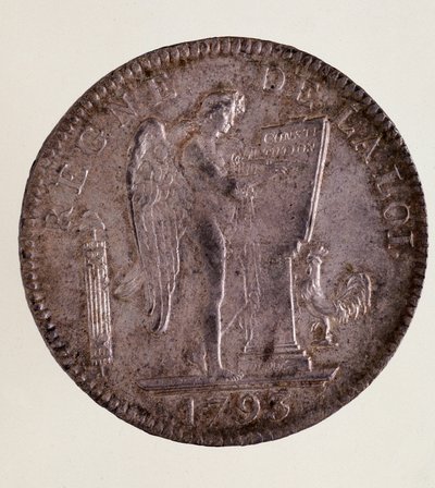 Silver French Ecu, French Republic (1793-1804) by French School