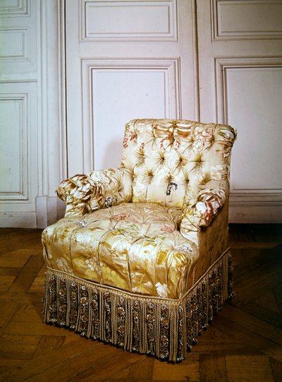 Squat armchair, Second Empire Style by French School