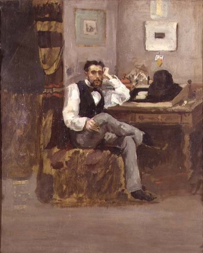 The Artist in His Studio by French School