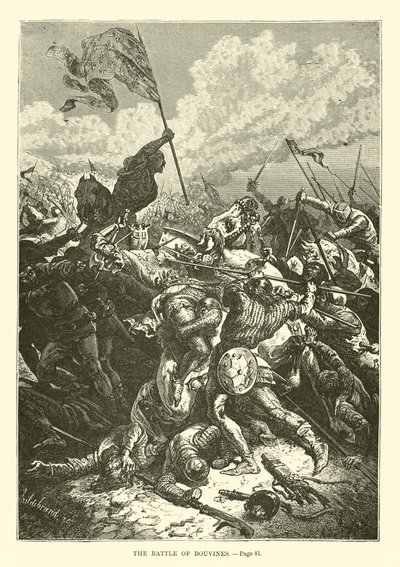 The Battle of Bouvines by French School