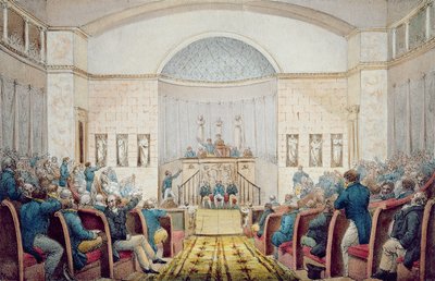 The Chambre des Députés, c.1820 by French School