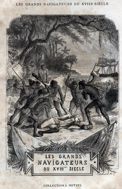 The Death of Captain James Cook by French School