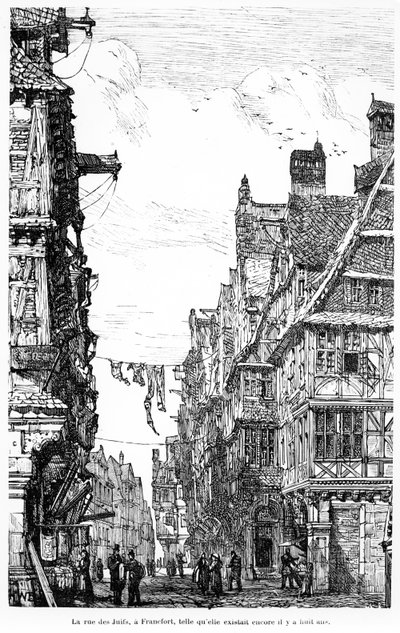The Frankfurt Judengasse by French School