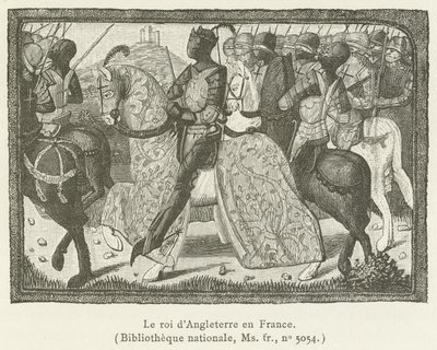 The King of England in France by French School