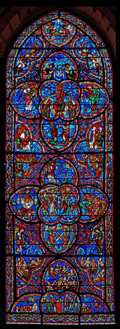 The Last Judgement window by French School