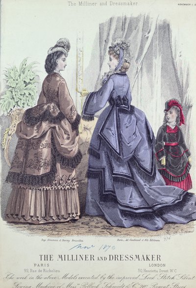 The Milliner and Dressmaker, 1888 by French School